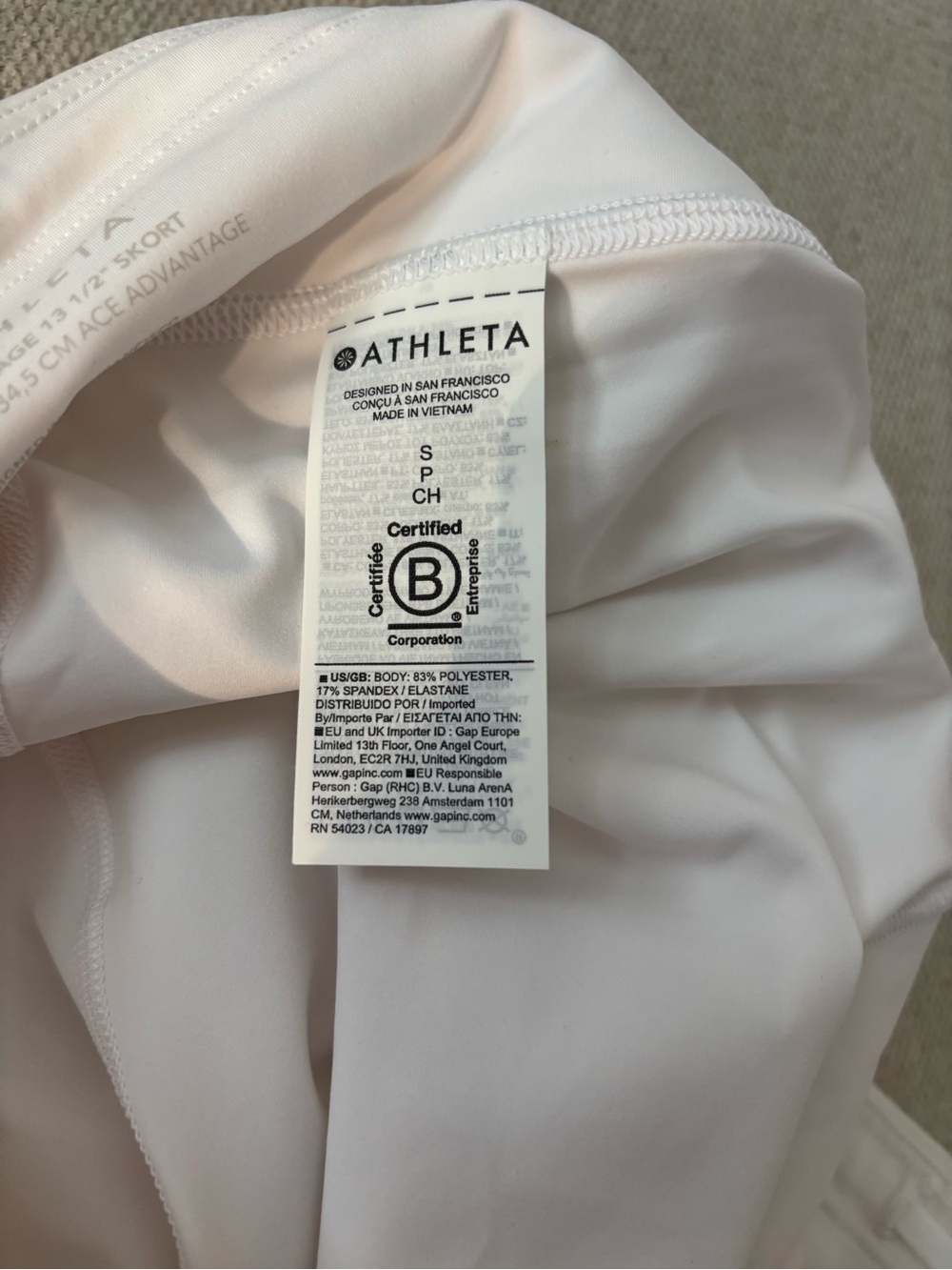 Athleta White Mini Skort with Flared Hem - Picture 7 of 8
